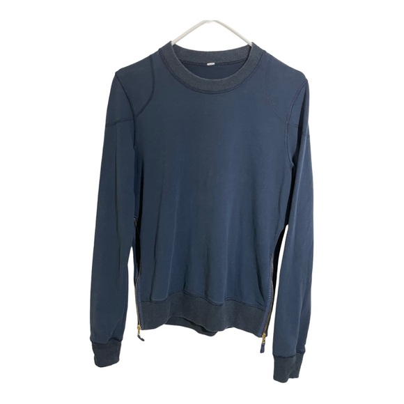 Lululemon crewneck sweater zipper on side open to mesh no tag pit =20”le… - Picture 1 of 11